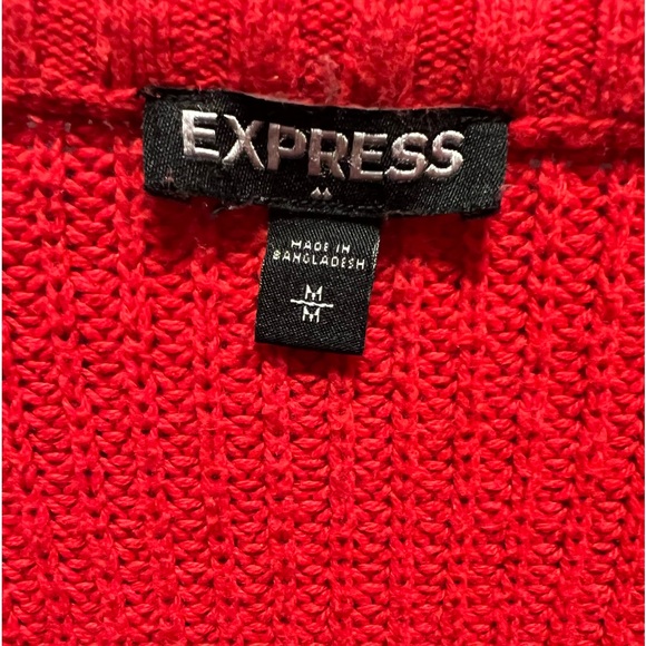 Express Tunic Length VNeck Sweater Size Medium - Picture 7 of 7